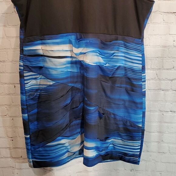 Lane Bryant blue and black striped sleeveless dress size 26 - Picture 10 of 10